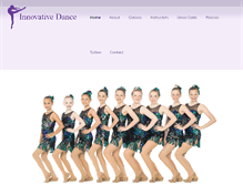 Tablet Screenshot of innovativedance.net